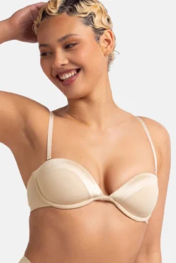 Sujetador bandeau con aro