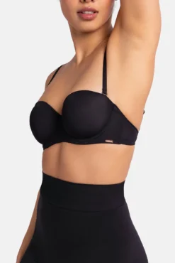 Sujetador bandeau multiposición negro