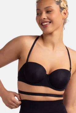 Sujetador bandeau multiposición negro