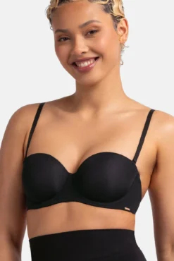 Sujetador bandeau multiposición negro
