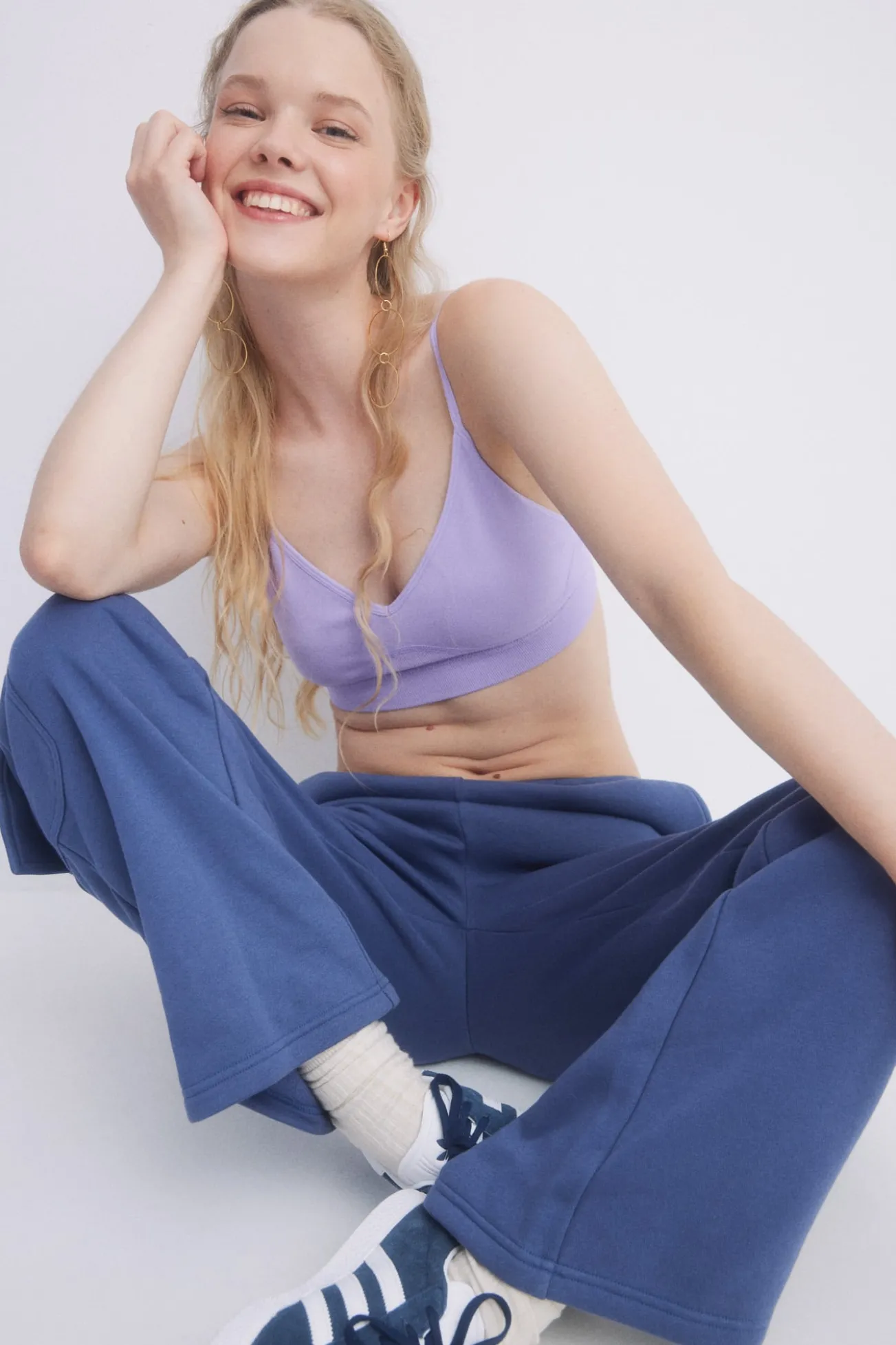 Sujetador crop seamless lila