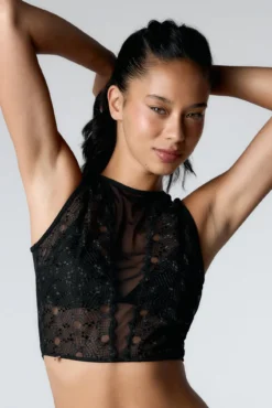 Sujetador Crop top Fawn Black