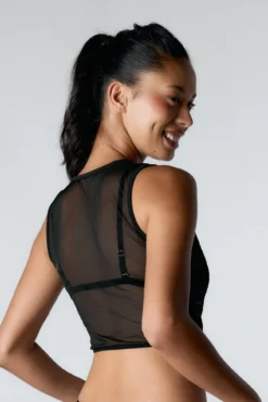 Sujetador Crop top Fawn Black