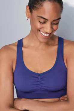 Sujetador deportivo azul SEAMLESS FIT