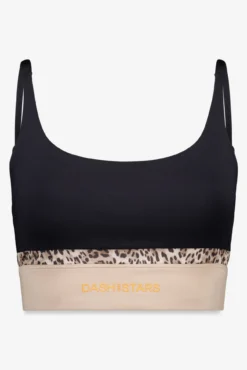 Sujetador deportivo 4D STRETCH negro animal print