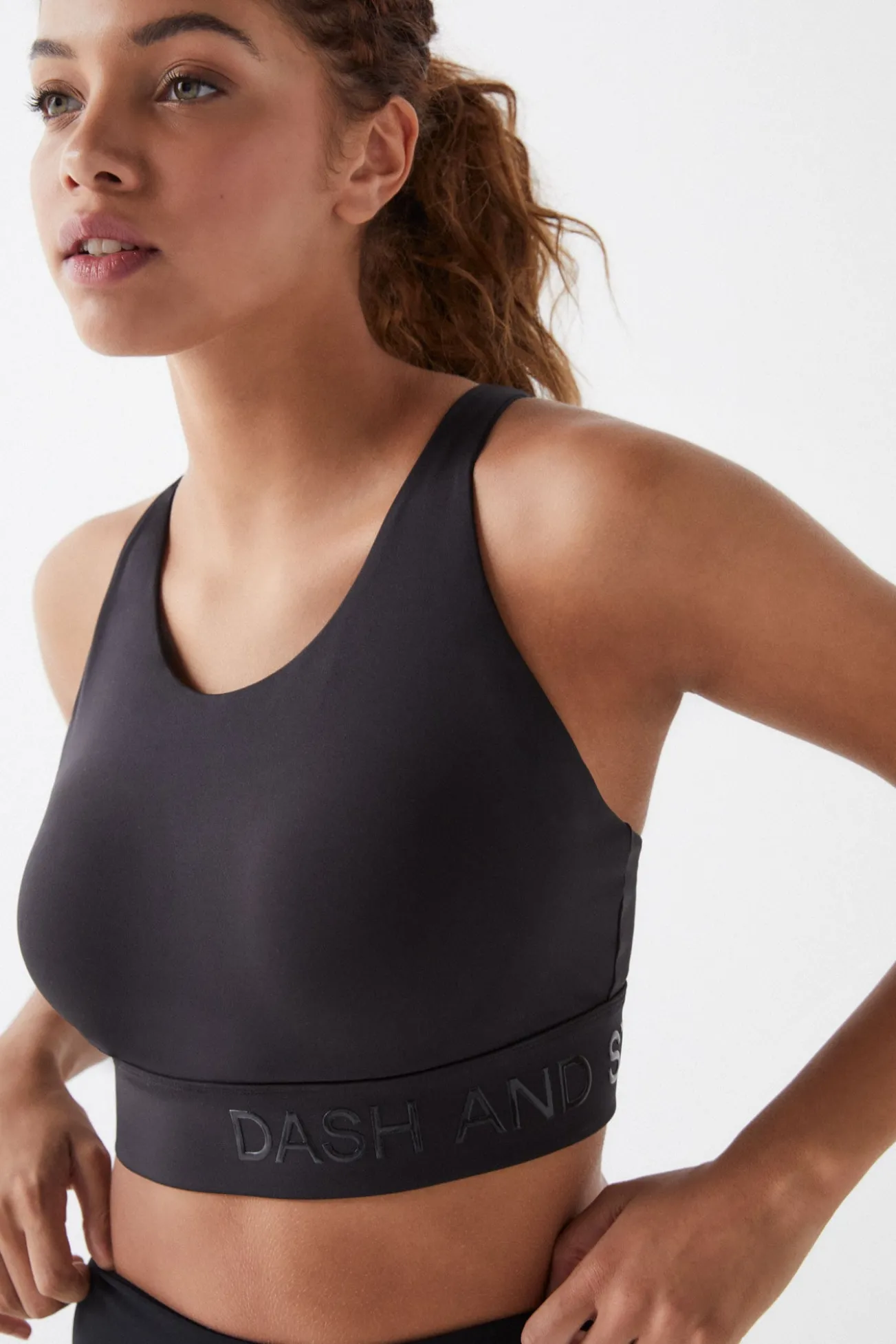Sujetador deportivo negro 4D Stretch