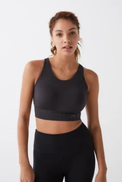 Sujetador deportivo negro 4D Stretch