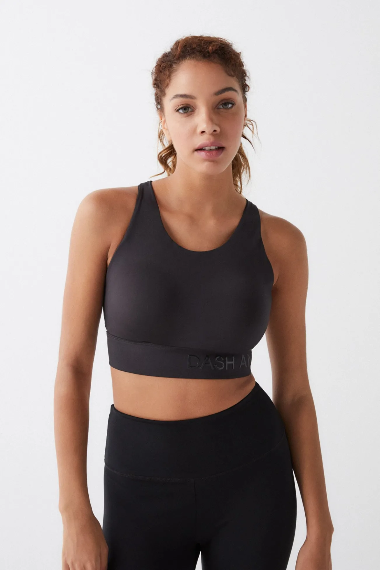 Sujetador deportivo negro 4D Stretch