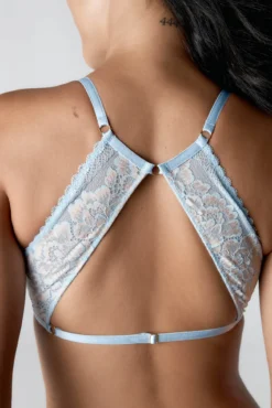 Sujetador Halter Avery Iris blue