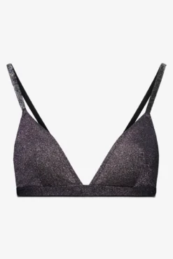 Sujetador NATURAL lurex terciopelo negro