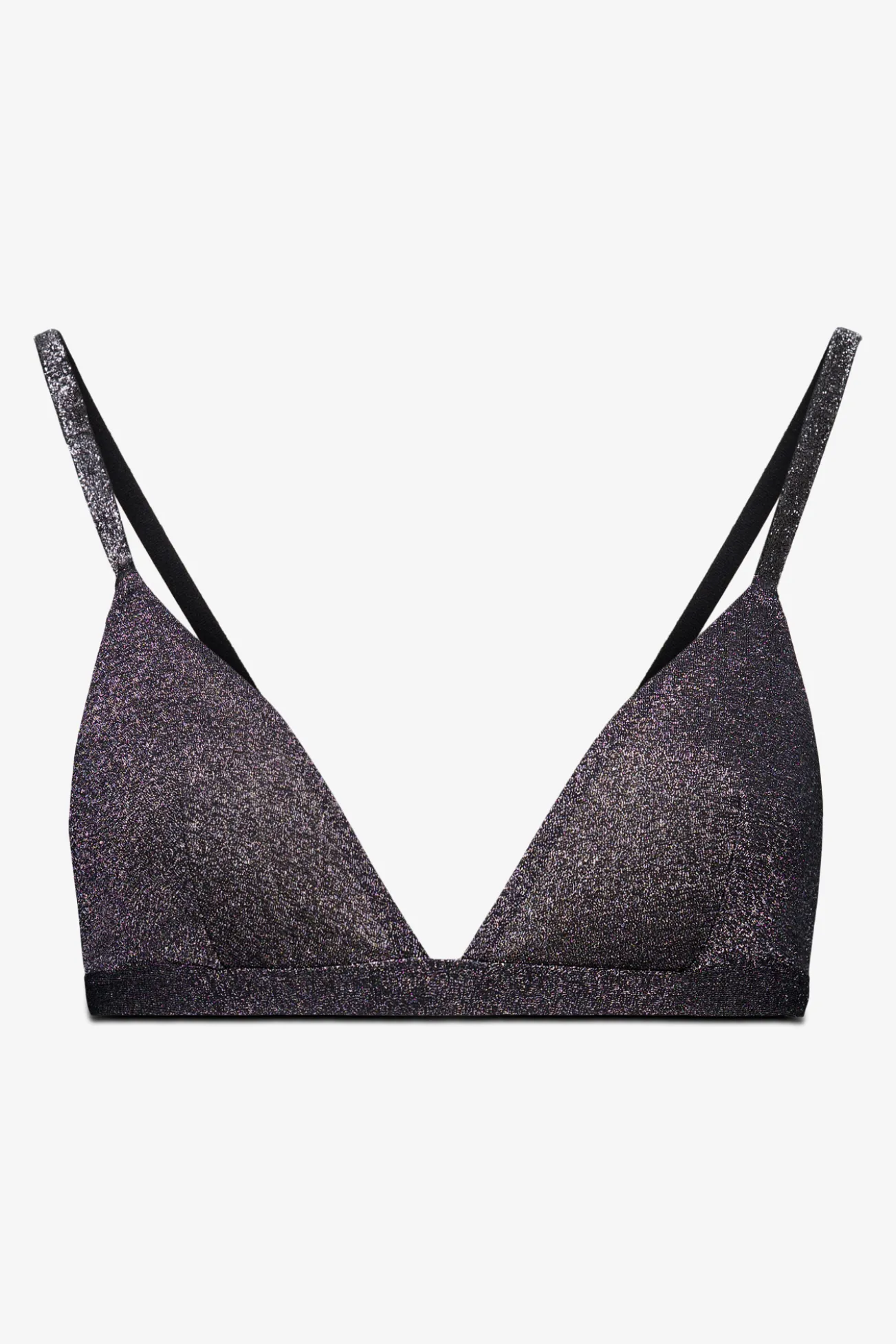 Sujetador NATURAL lurex terciopelo negro
