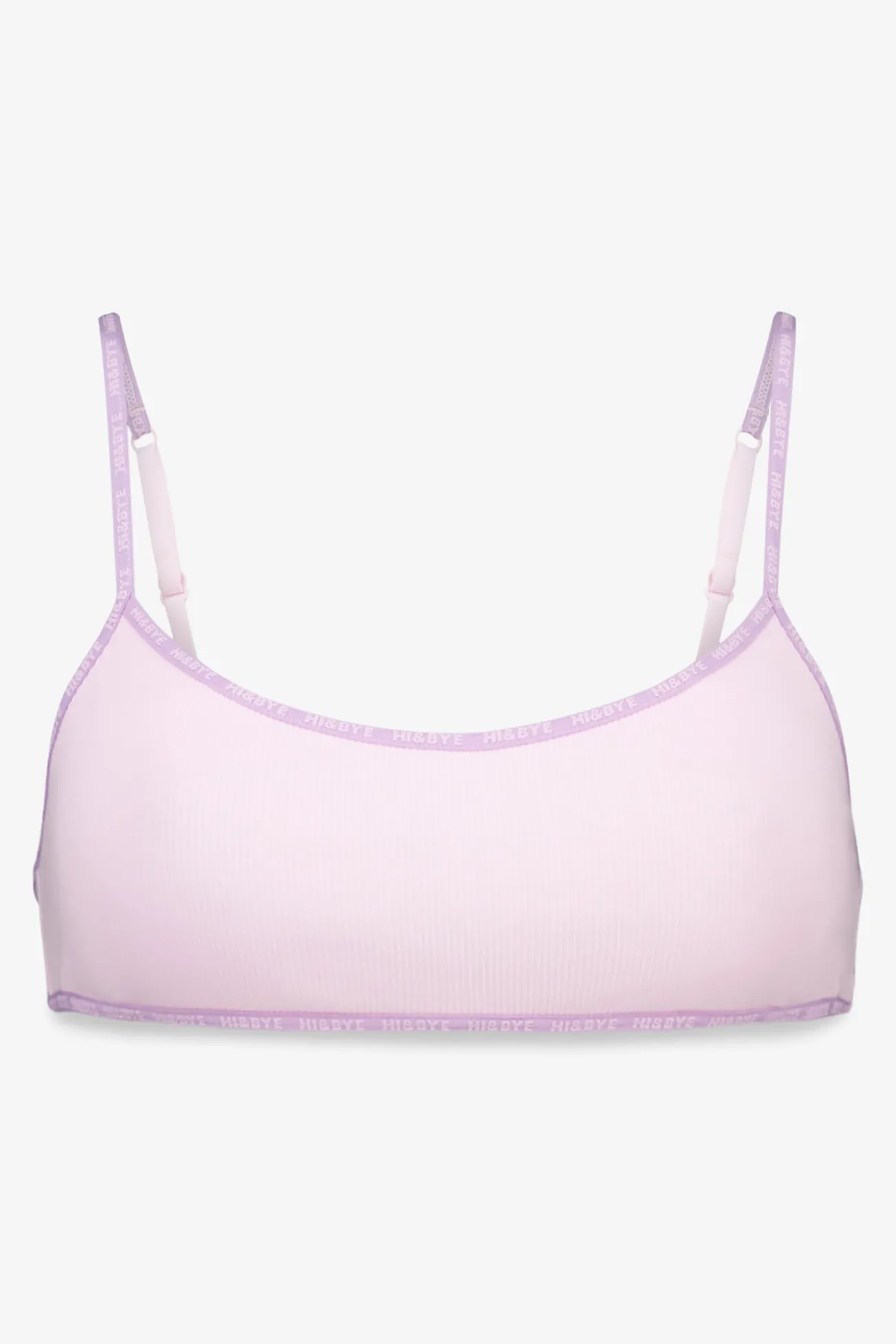 Sujetador top algodón copas extraíbles rosa