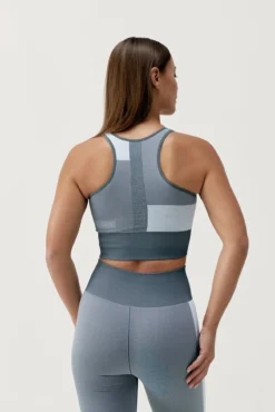 Sujetador top deportivo Athena gris/blanco