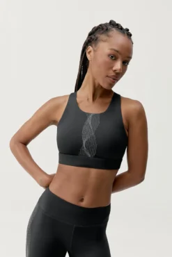 Sujetador top deportivo Kishi negro