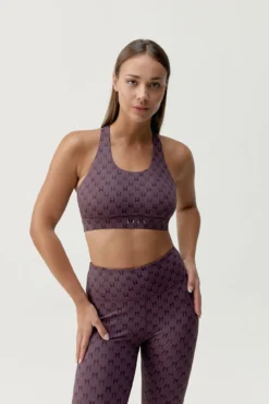 Sujetador top deportivo Monogram morado