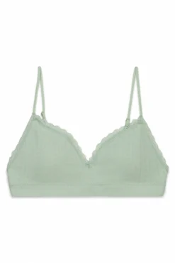 Sujetador top Seamless encaje verde