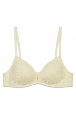 Sujetador triangular CHARMING relleno encaje beige