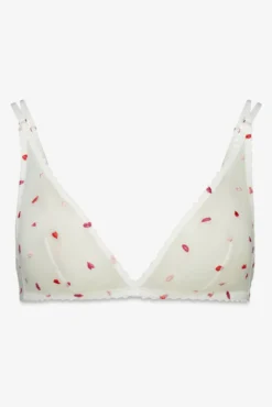 Sujetador triangular halter tul blanco FANTASTIC