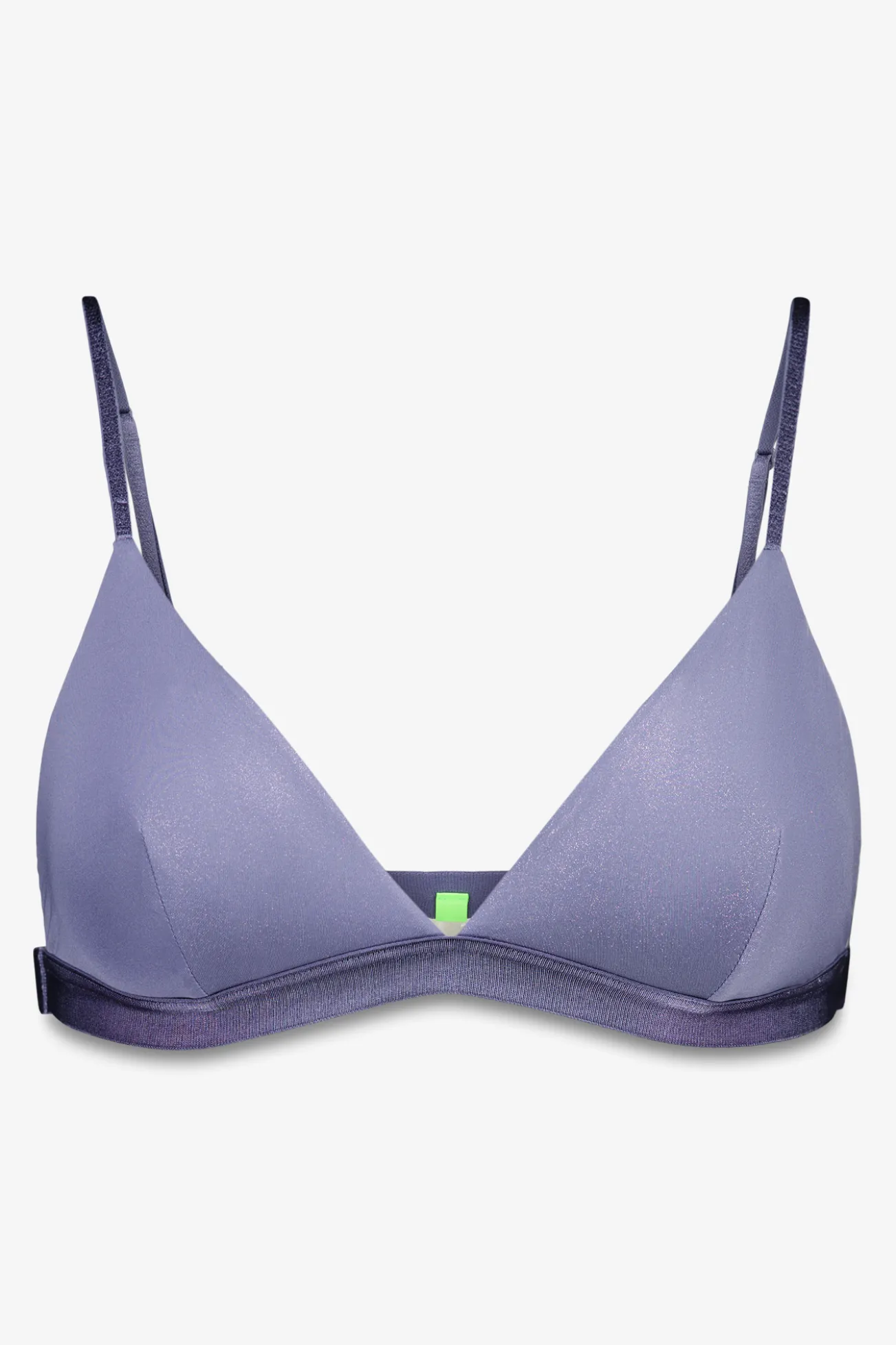 Sujetador triangular microfibra brillo azul
