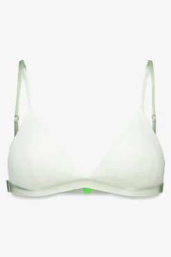 Sujetador triangular microfibra brillo verde