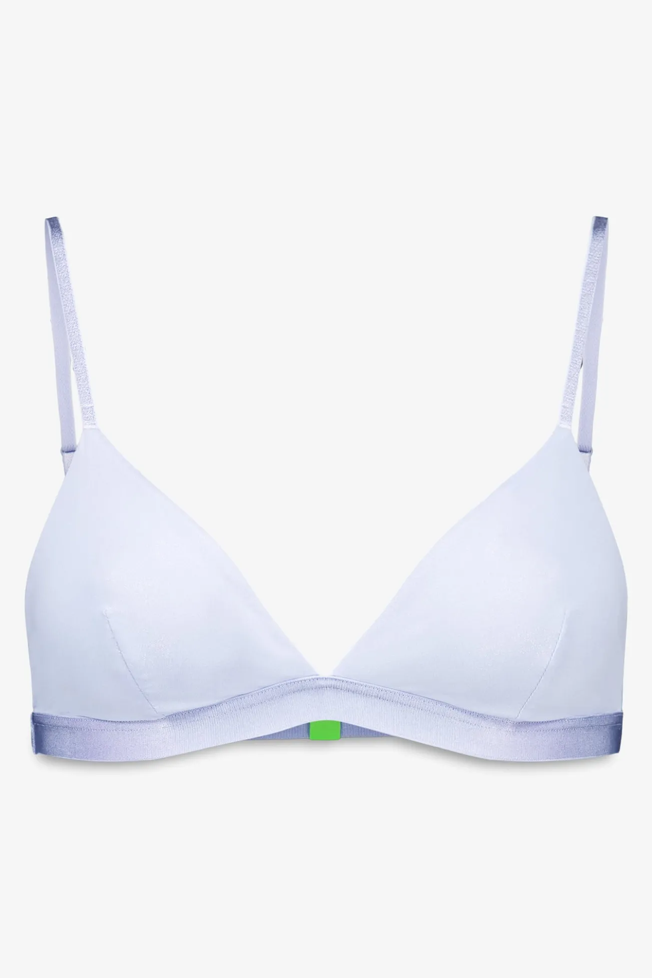 Sujetador triangular microfibra brillo azul claro