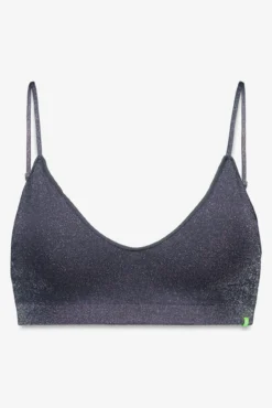 Sujetador triangular negro Seamless lurex