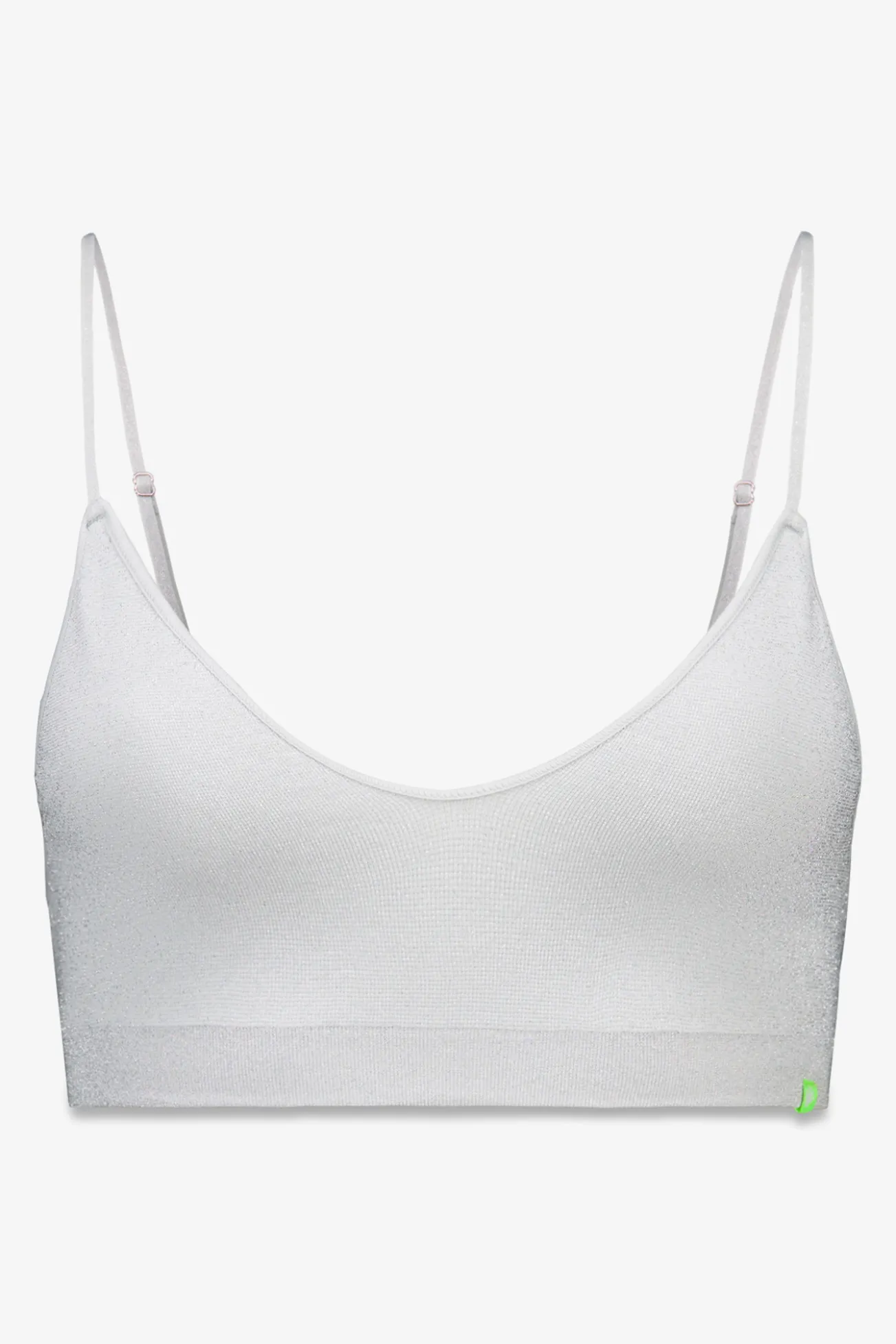 Sujetador triangular plateado Seamless lurex