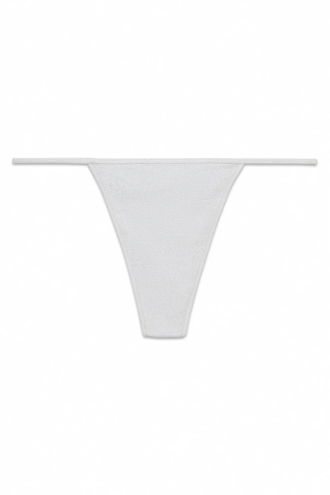 Tanga plateado Seamless lurex