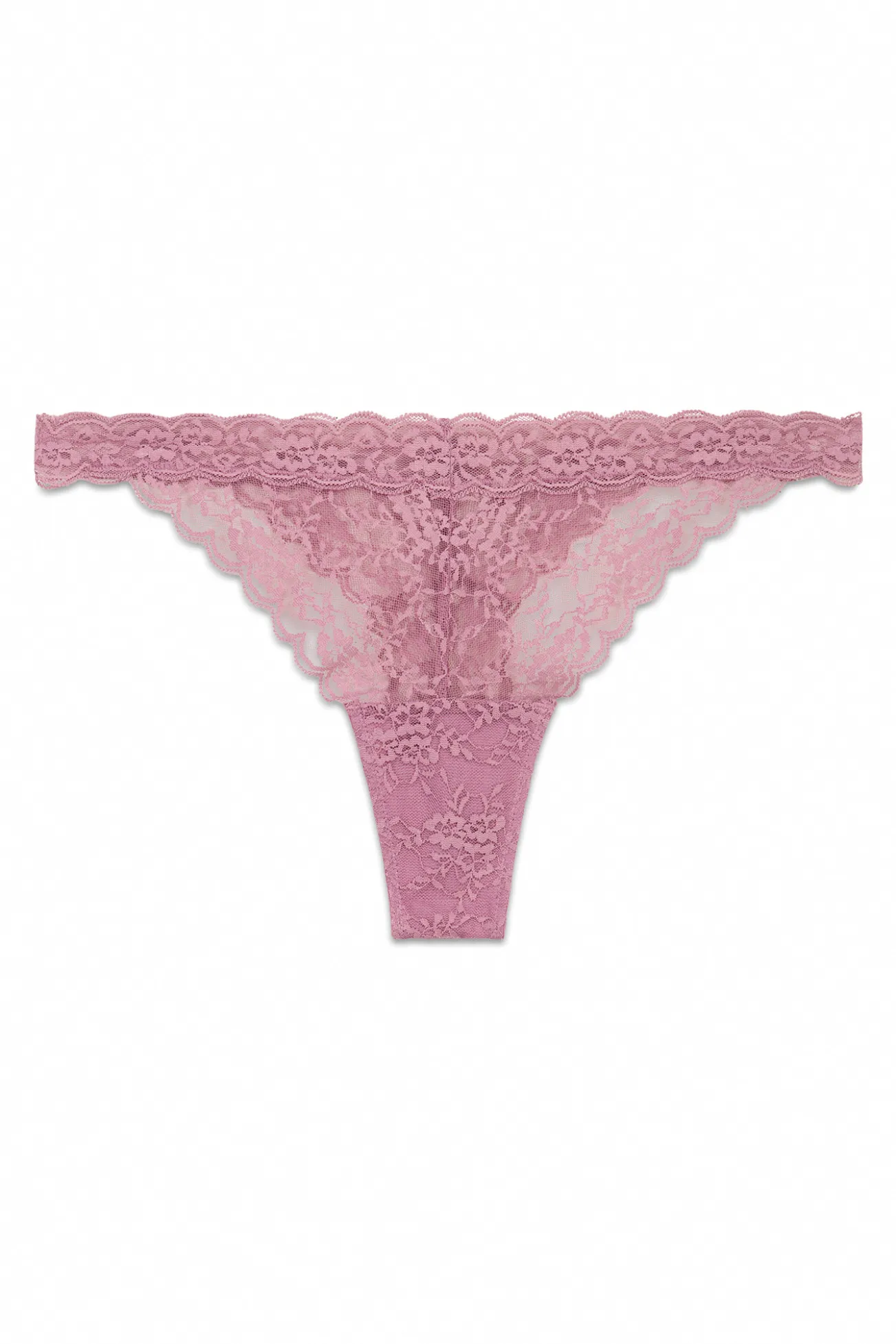 Tanga tira encaje rosa