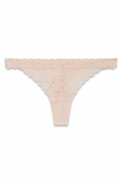 Tanga tira encaje rosa