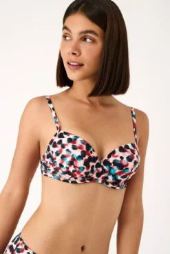 Top bikini aros animal print