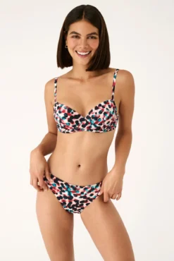 Top bikini aros animal print