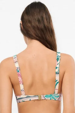 Top bikini balconette estampado
