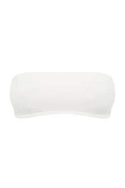 Top bikini bandeau balnco