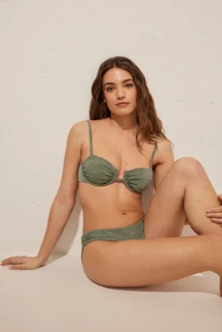 Top bikini brillante