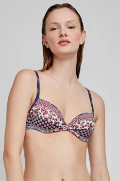 Top bikini capacidad aro estampado étnico