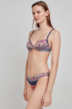 Top bikini capacidad aro estampado étnico