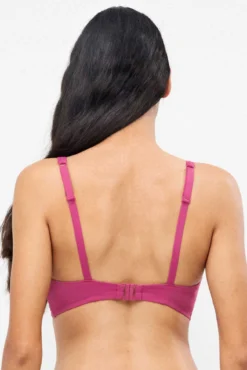 Top bikini clásico efecto cruzado