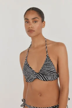 Top bikini halter volante