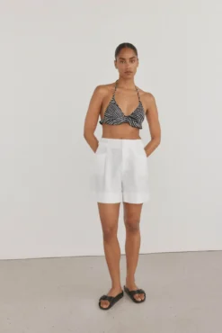 Top bikini halter volante