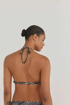 Top bikini halter volante