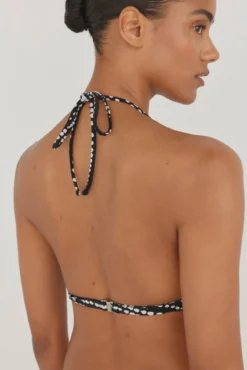 Top bikini halter volante