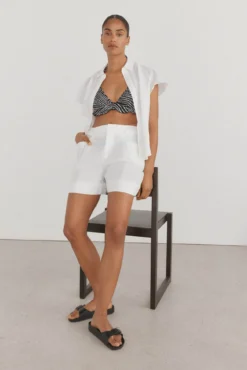 Top bikini halter volante