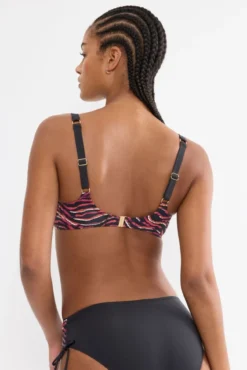 Top bikini reductor aro animal print