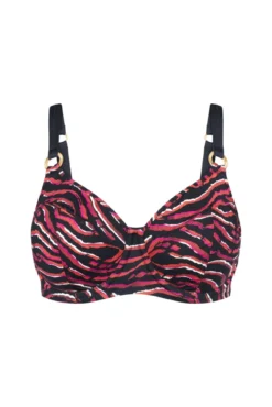 Top bikini reductor aro animal print