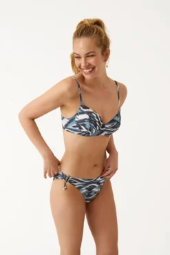 Top bikini relleno aros étnico