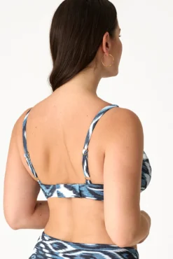 Top bikini triangular étnico
