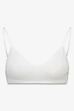 Top canalé seamless blanco lurex