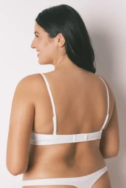 Top canalé seamless blanco lurex