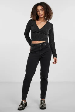 Top corto con lurex